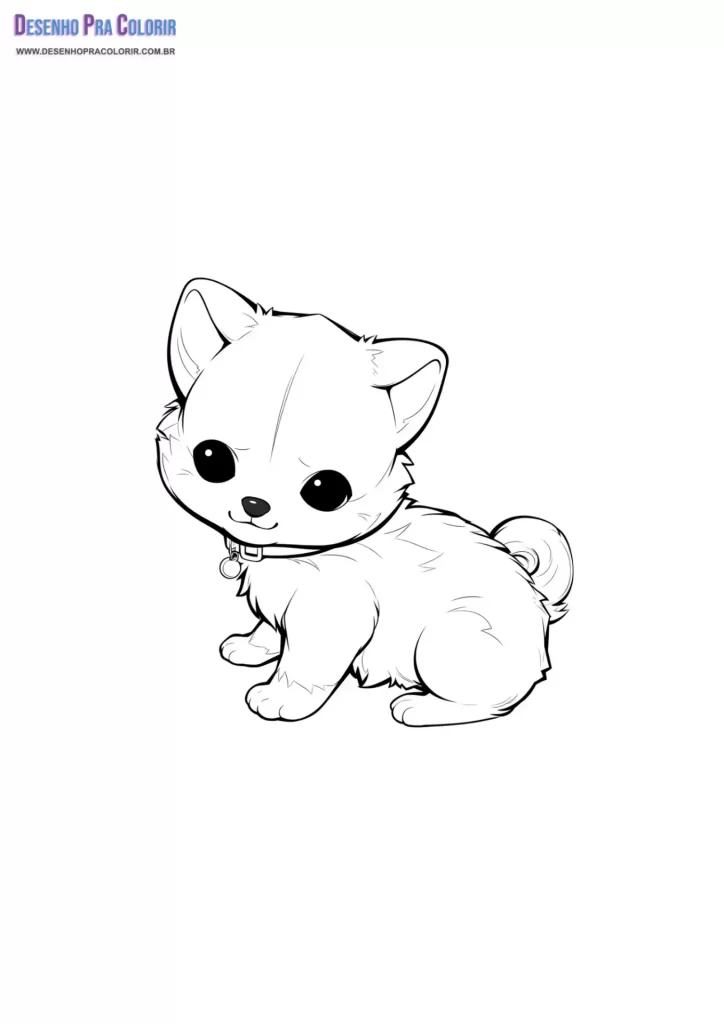 Cachorrinho Para Colorir