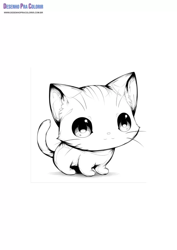 Gatinho Para Colorir