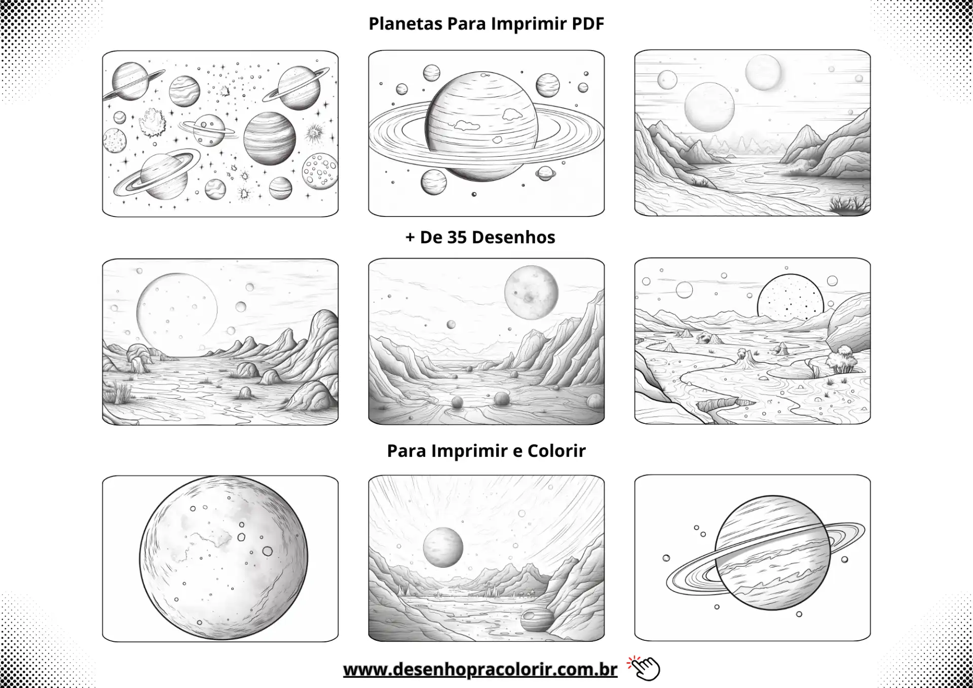 Planetas Para Imprimir pdf