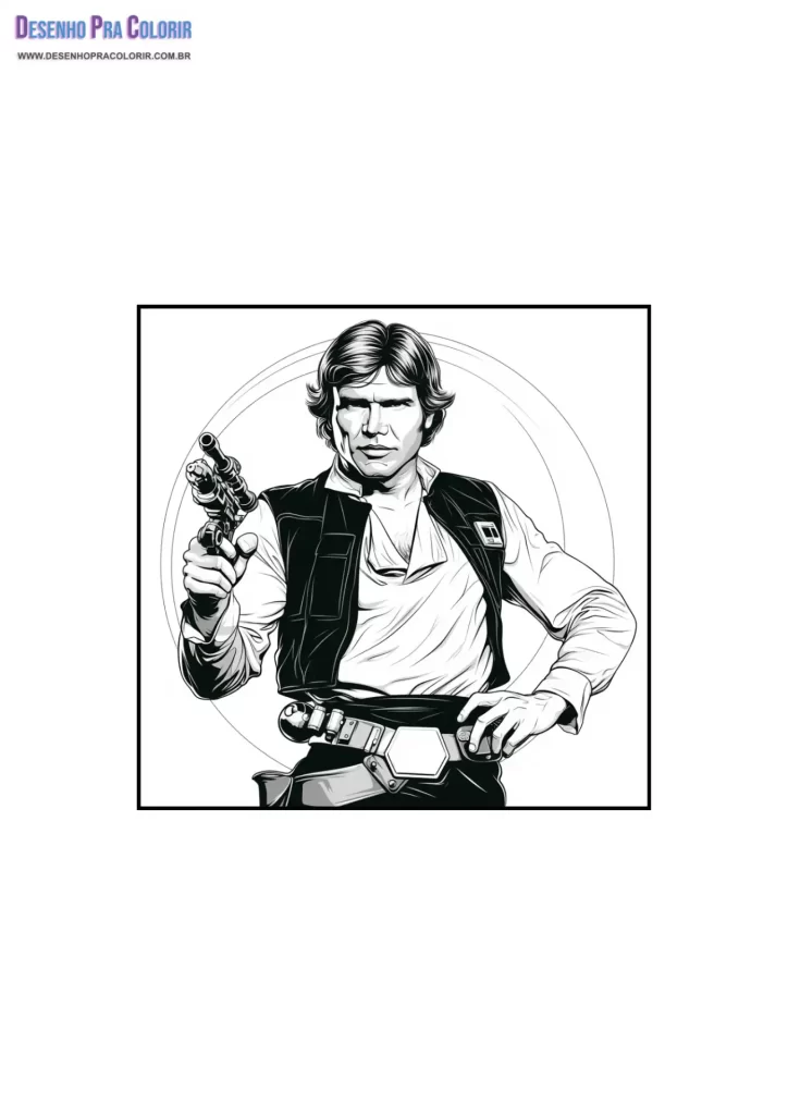 Star Wars Coloring Pages Han Solo