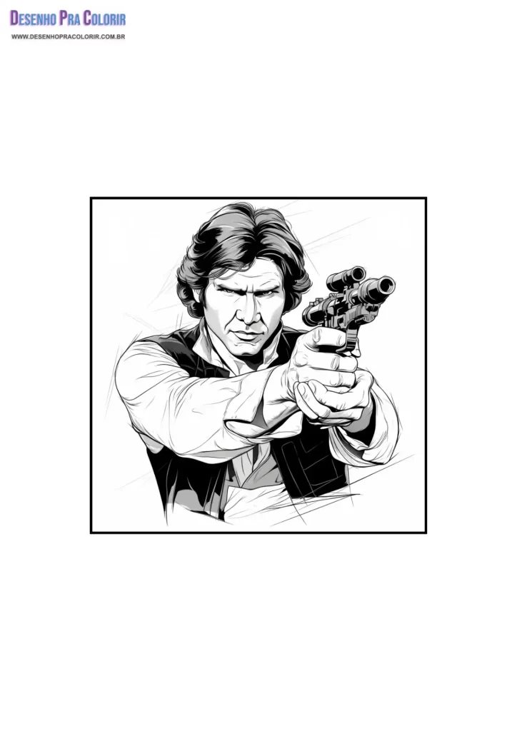 Star Wars Coloring Pages Han Solo