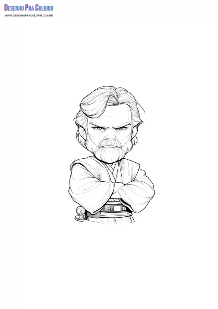 Star Wars Coloring Pages Obi-Wan Kenobi