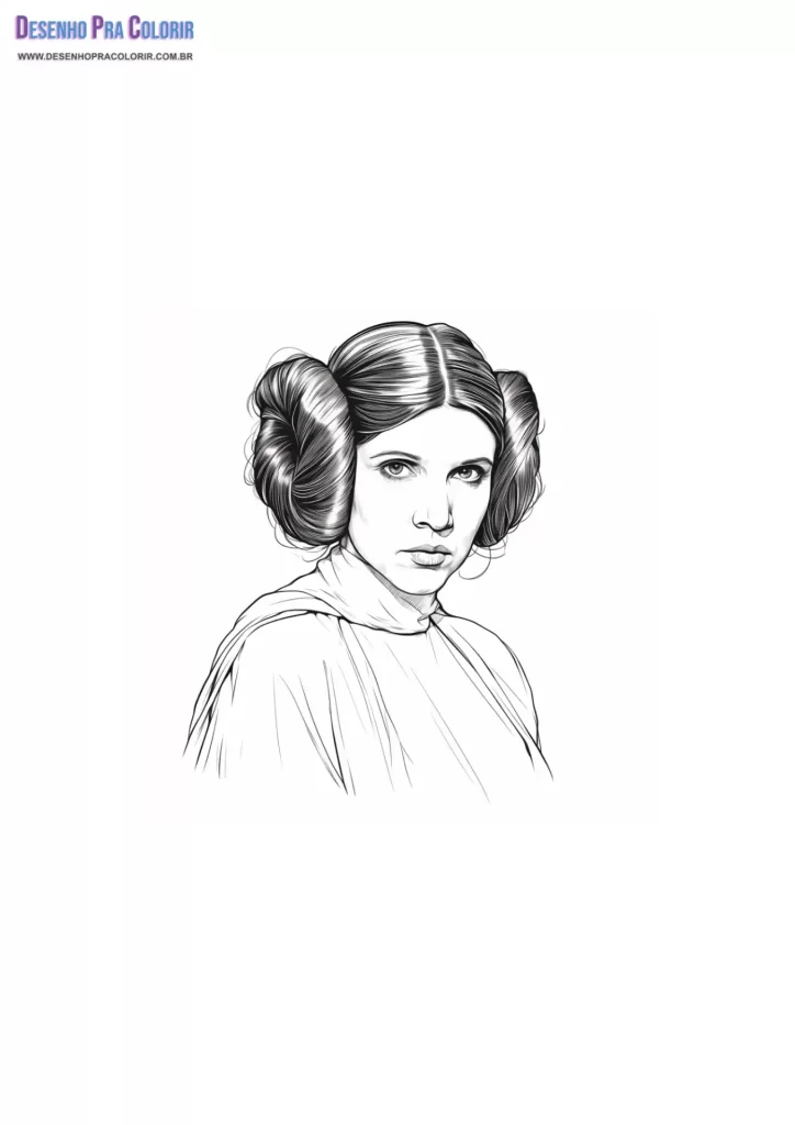 Star Wars Coloring Pages Princess Leia Organa
