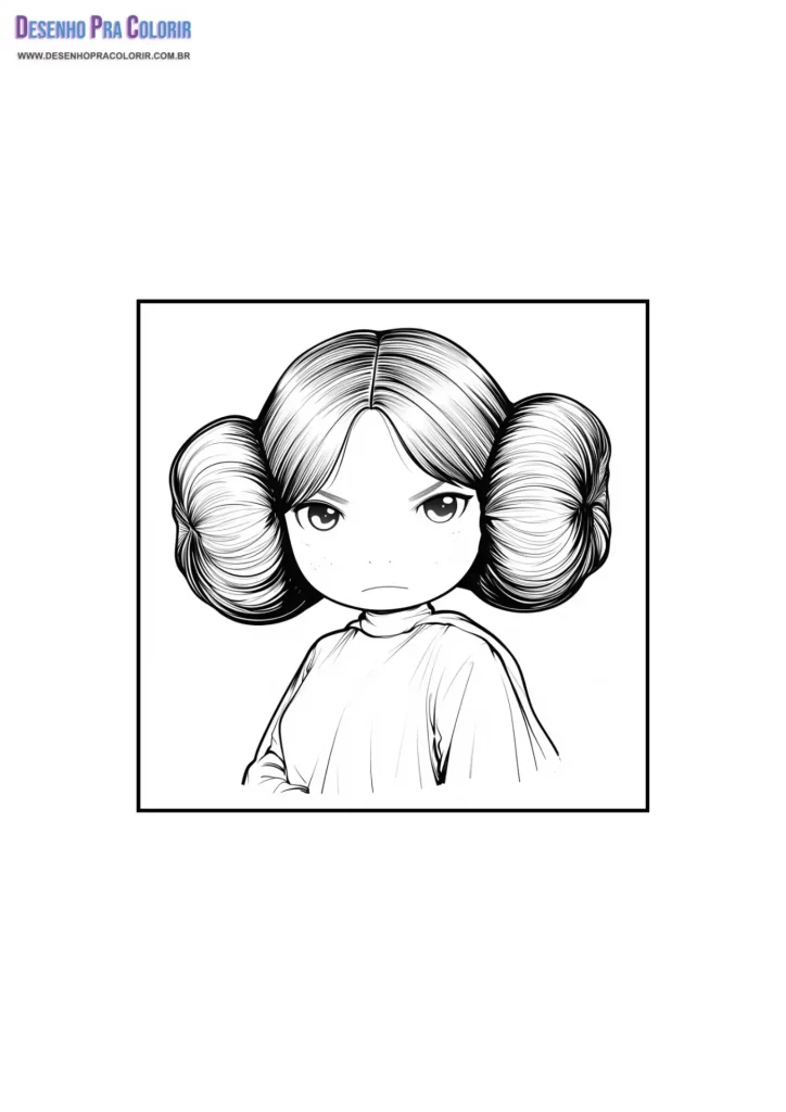Star Wars Coloring Pages Princess Leia Organa