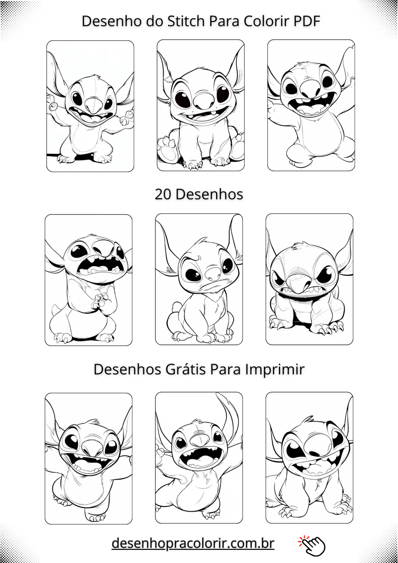 Stitch Para Colorir PDF