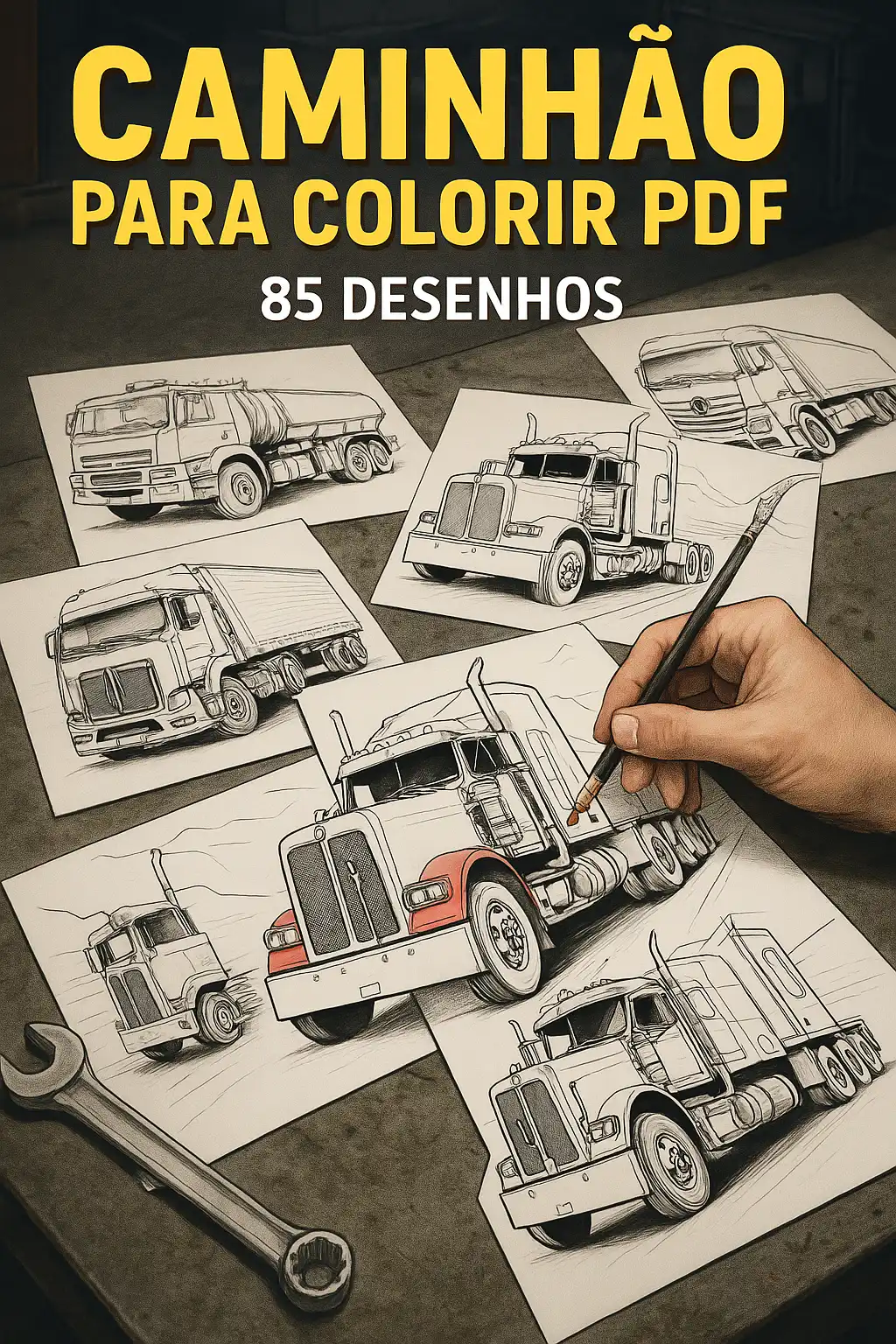 Caminhão Para Colorir PDF