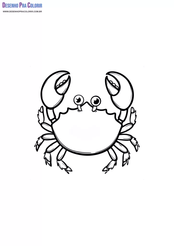 Caranguejo Para Colorir
