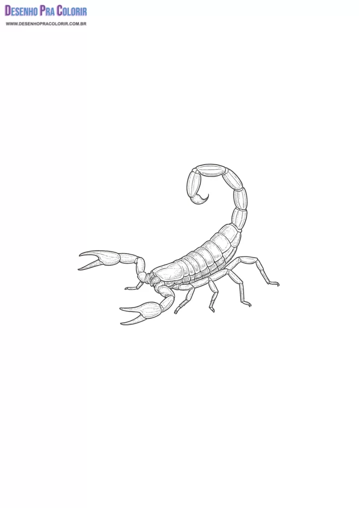 Escorpião Para Colorir