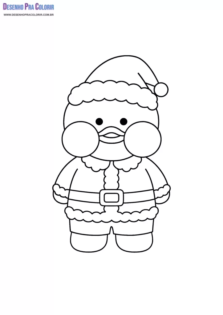 Paper Duck Para Colorir
