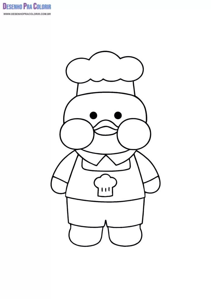 Paper Duck Para Colorir