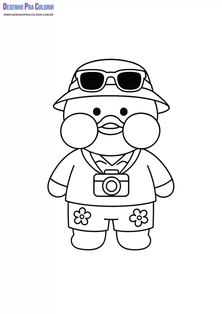 Paper Duck Para Colorir