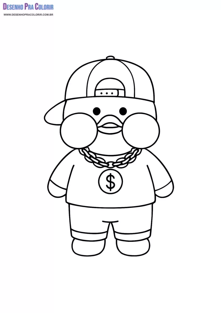 Paper Duck Para Colorir