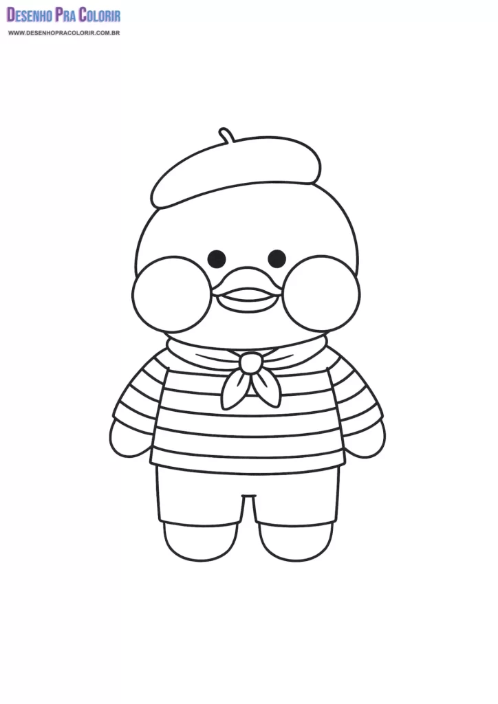 Paper Duck Para Colorir