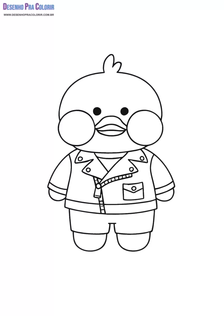 Paper Duck Para Colorir