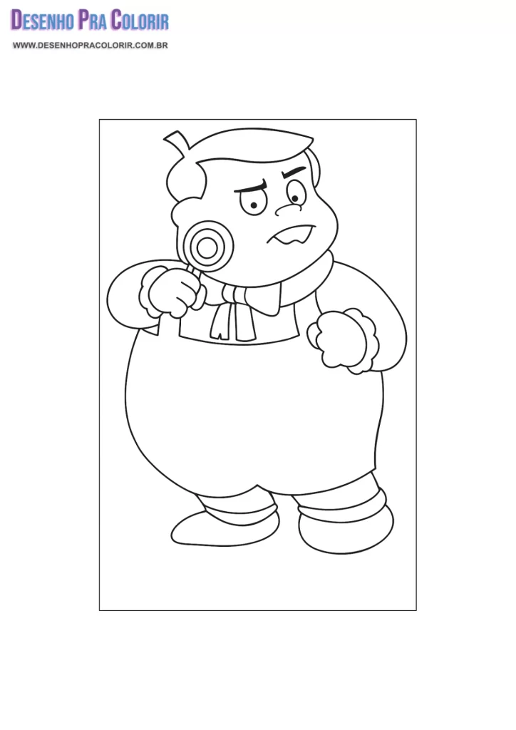 Nhonho do Chaves Para Colorir