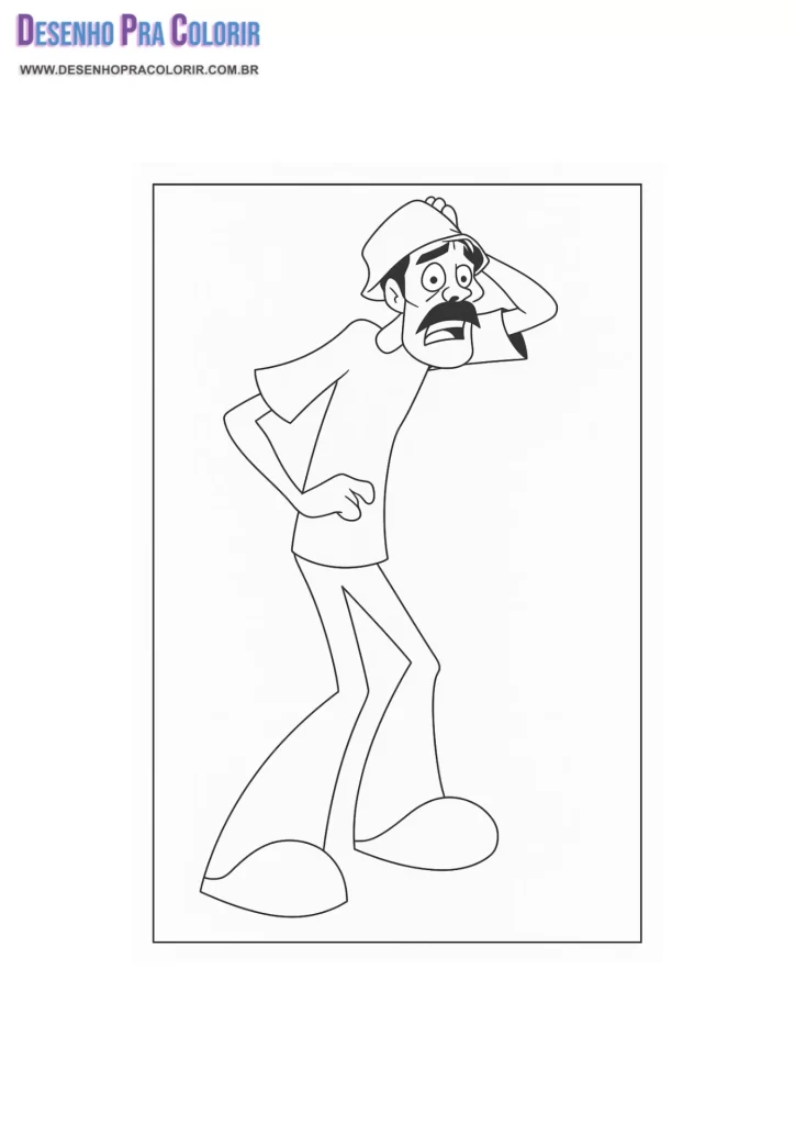 Seu Madruga do Chaves Para Colorir