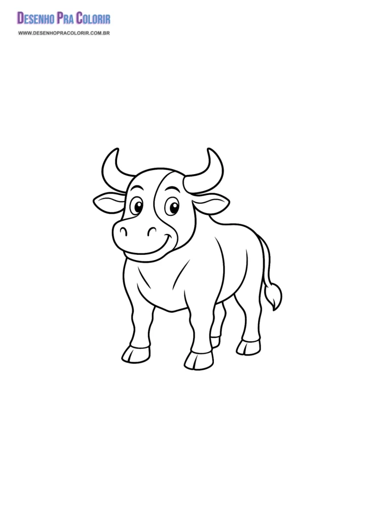 Boi da Cara Preta Para Colorir