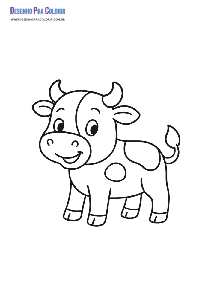 Boi da Cara Preta Para Colorir