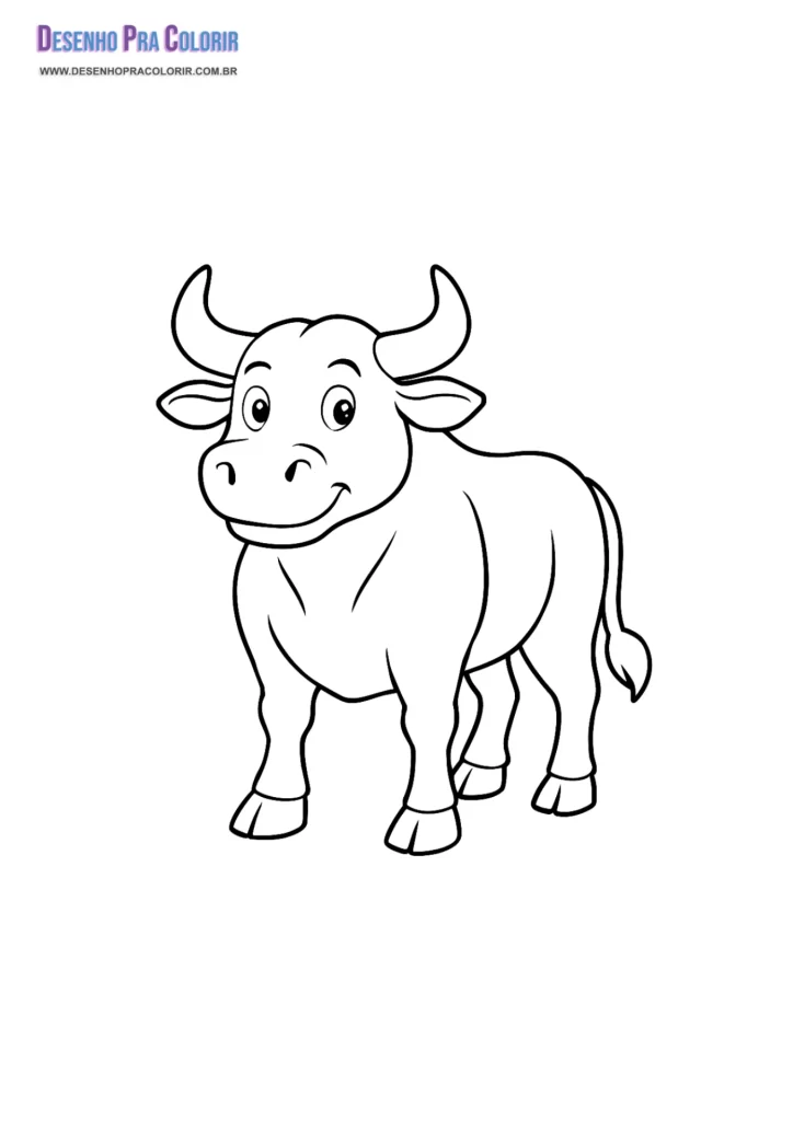 Boi da Cara Preta Para Colorir
