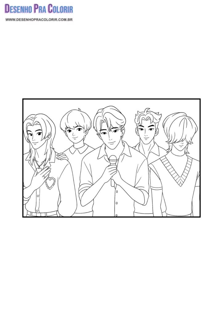 Guerreiras do K-POP Para Colorir