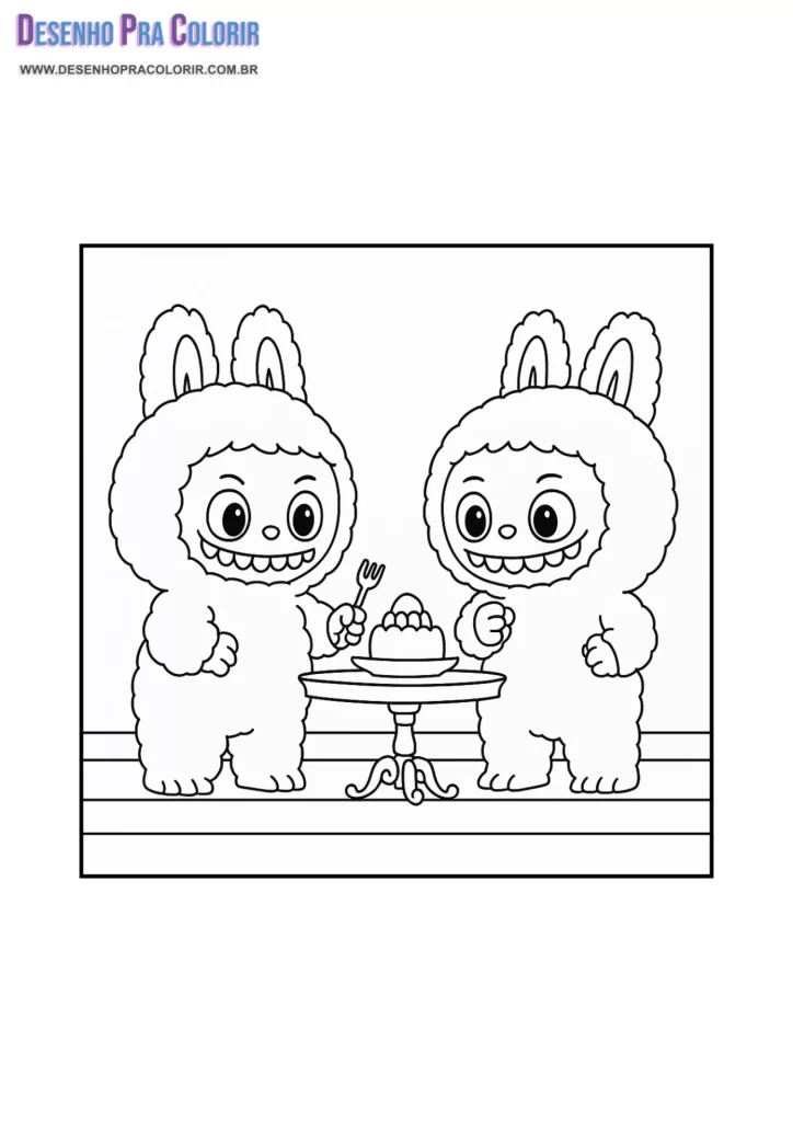 Desenho Labubu Para Colorir