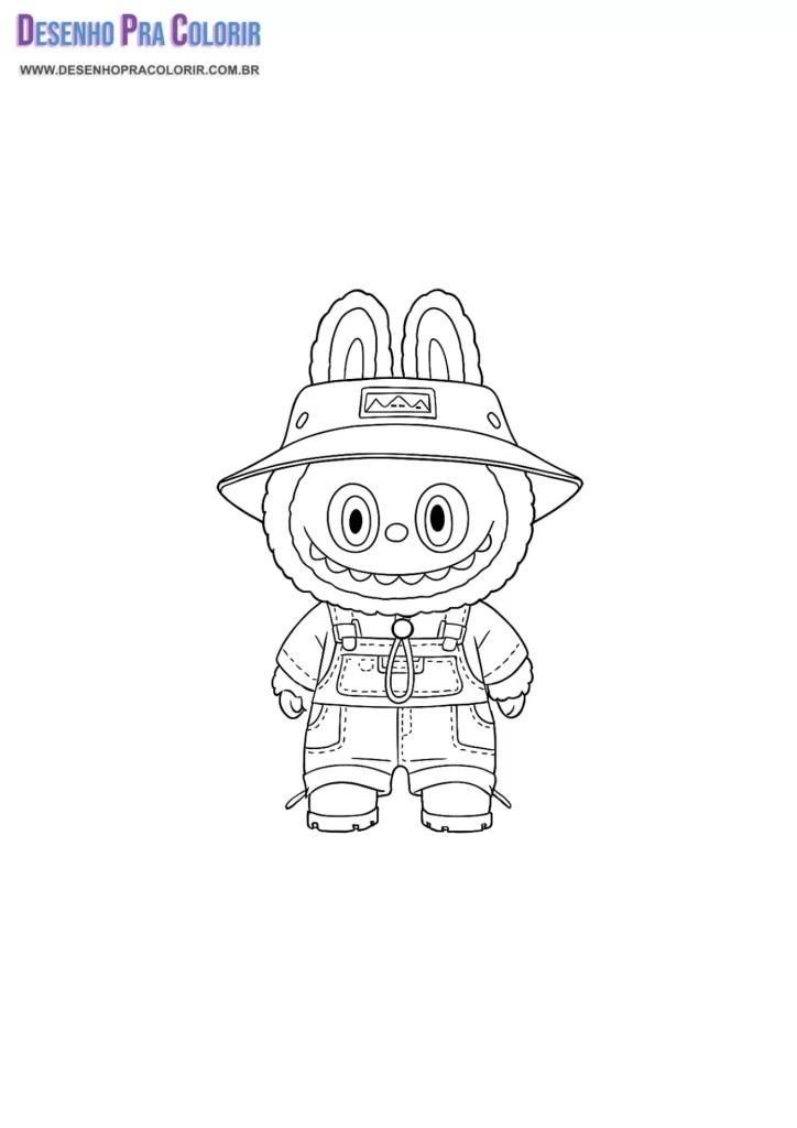 Desenho Labubu Para Colorir
