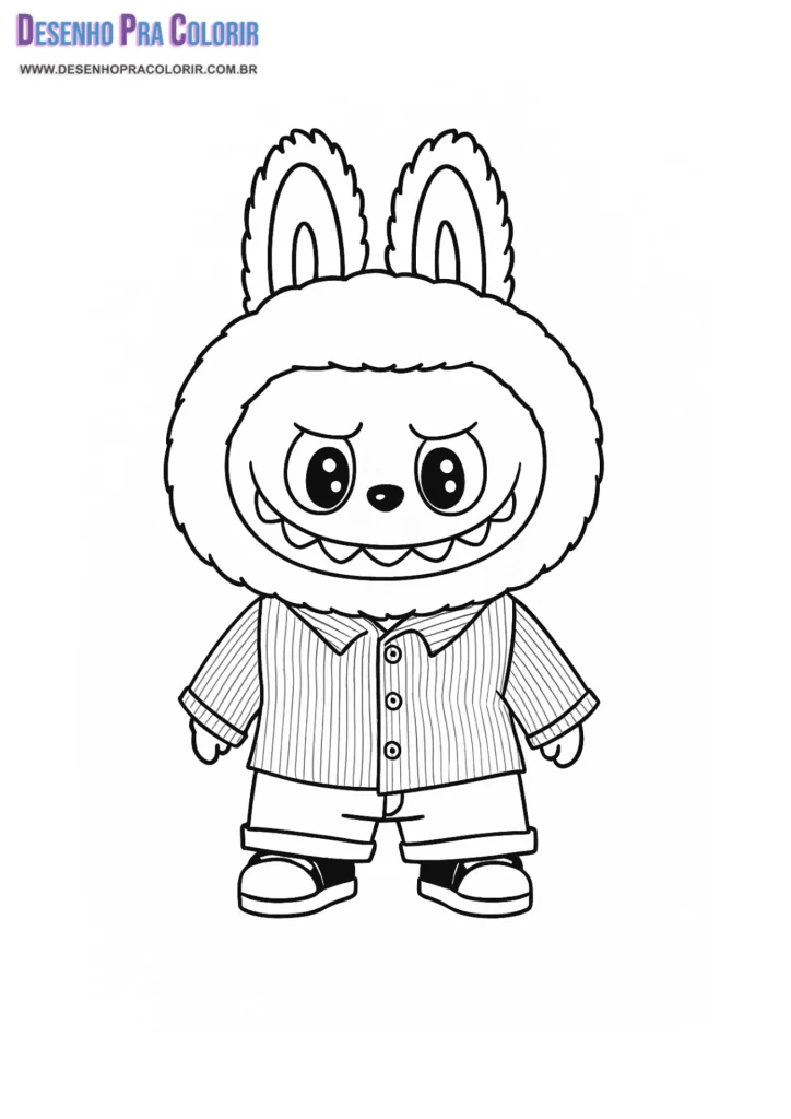 Desenho Labubu Para Colorir