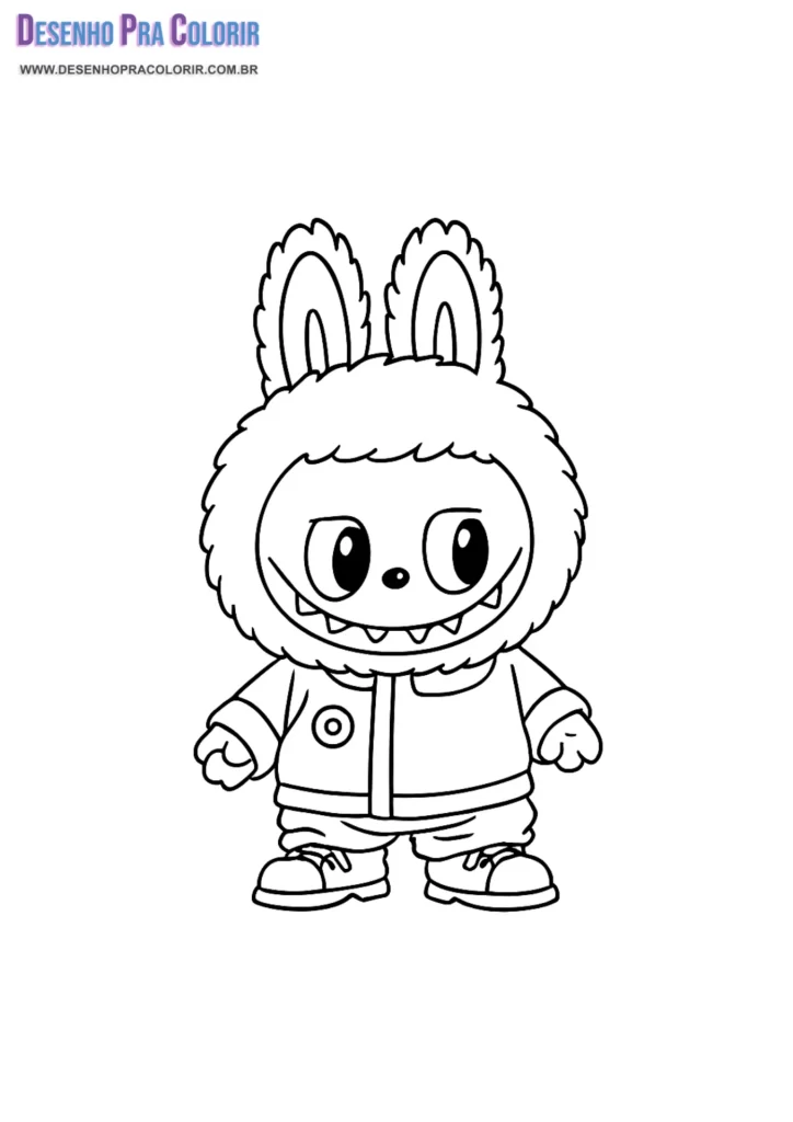 Desenho Labubu Para Colorir