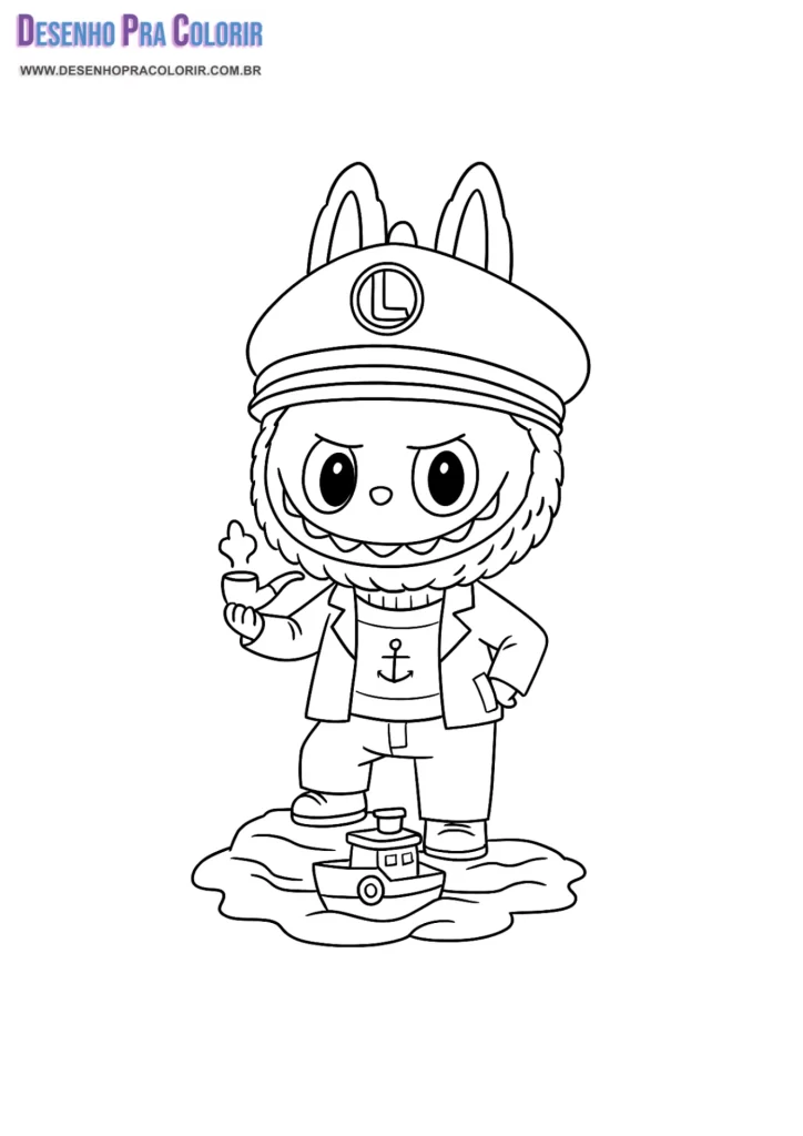 Desenho Labubu Para Colorir