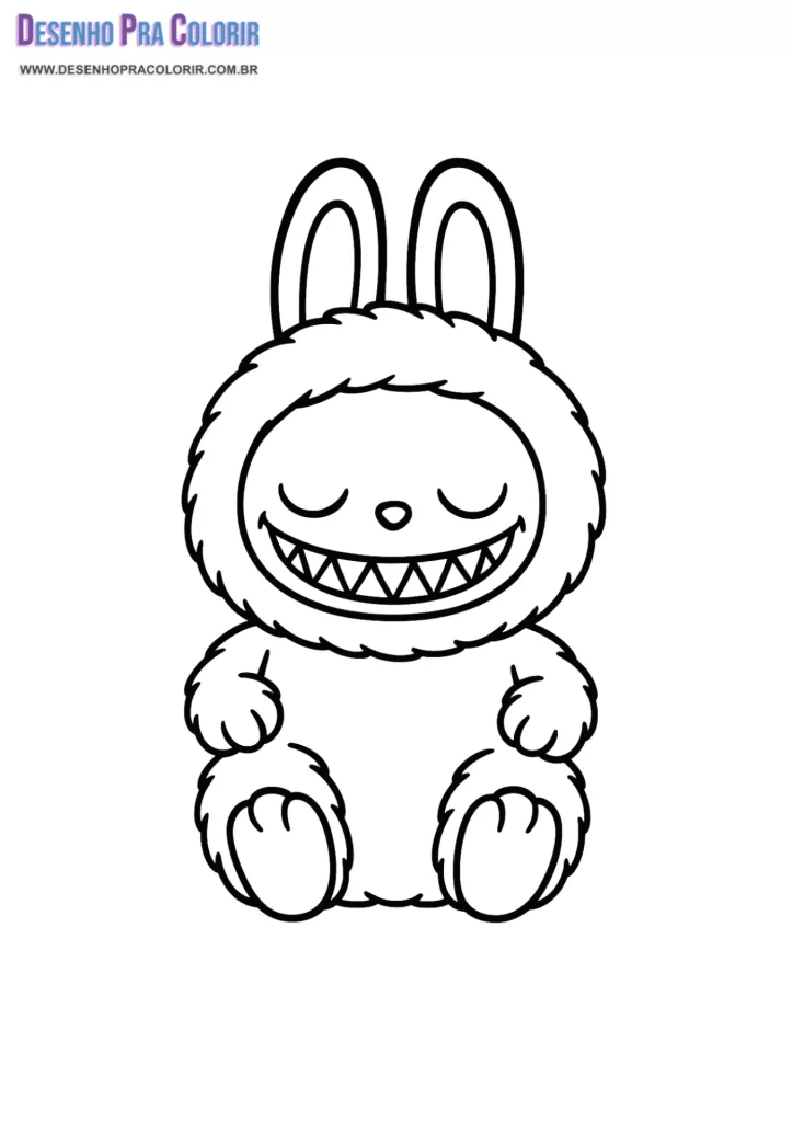 Desenho Labubu Para Colorir