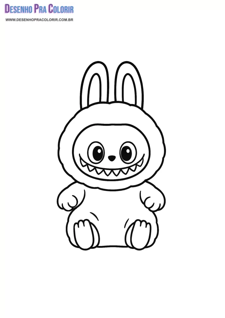 Desenho Labubu Para Colorir