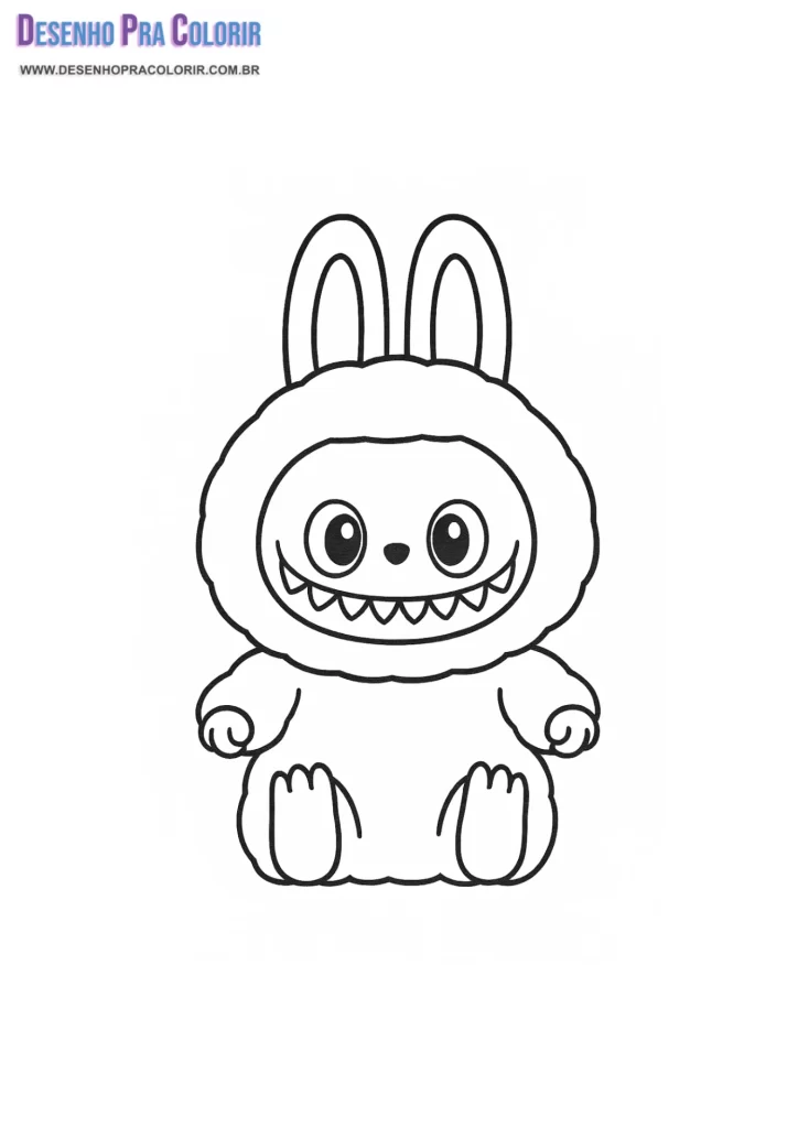 Desenho Labubu Para Colorir