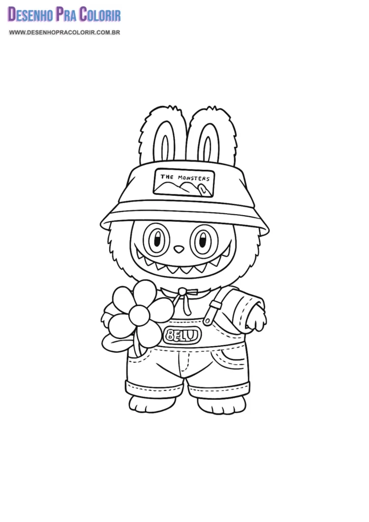 Desenho Labubu Para Colorir