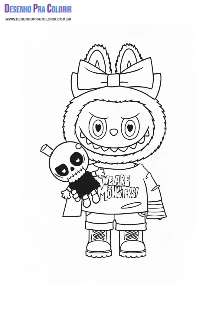 Desenho Labubu Para Colorir