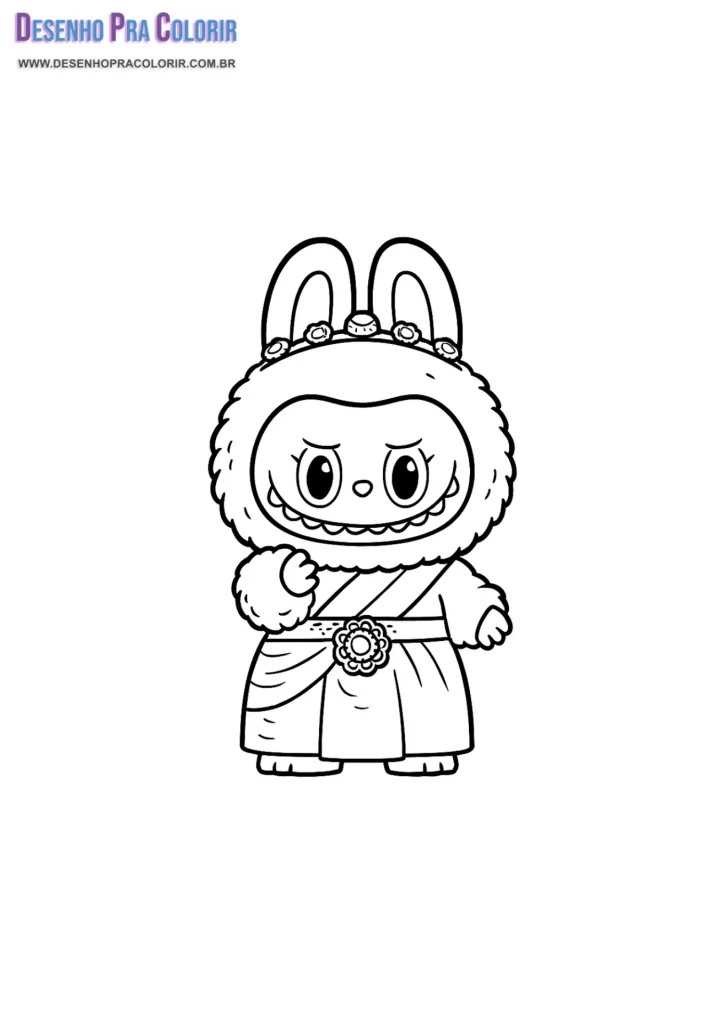 Desenho Labubu Para Colorir