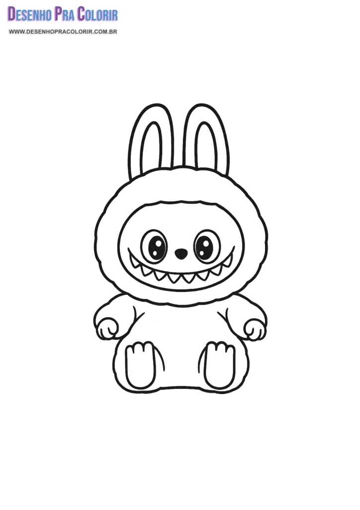 Desenho Labubu Para Colorir