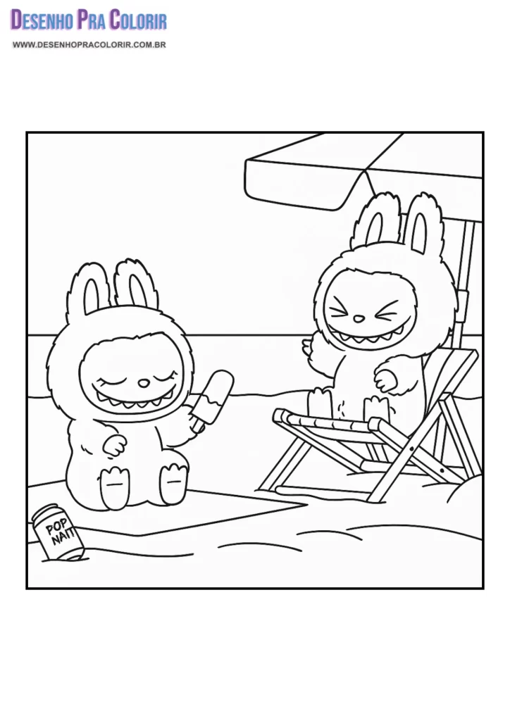 Desenho Labubu Para Colorir