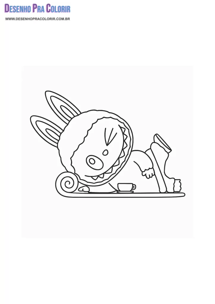 Desenho Labubu Para Colorir