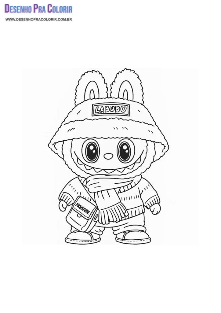 Desenho Labubu Para Colorir