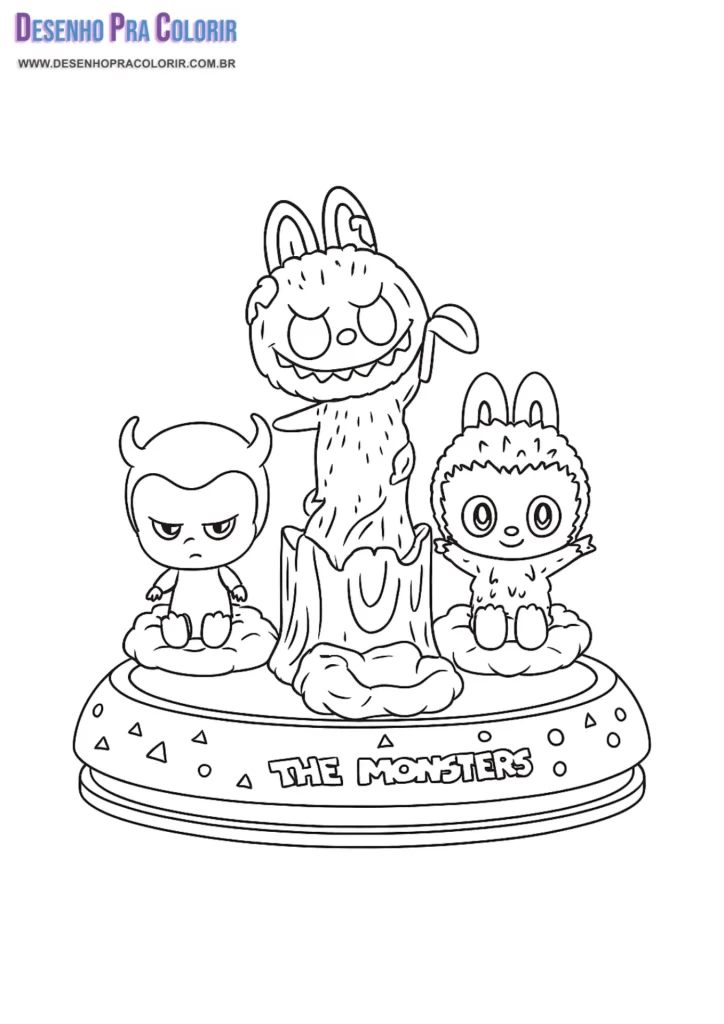 Desenho Labubu Para Colorir
