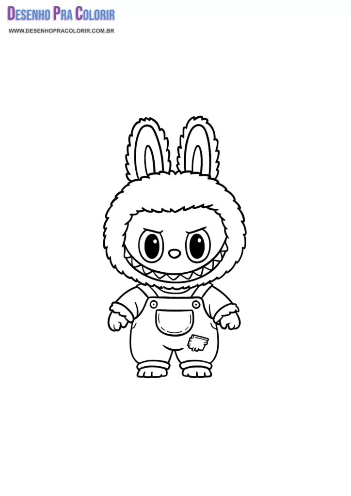 Desenho Labubu Para Colorir