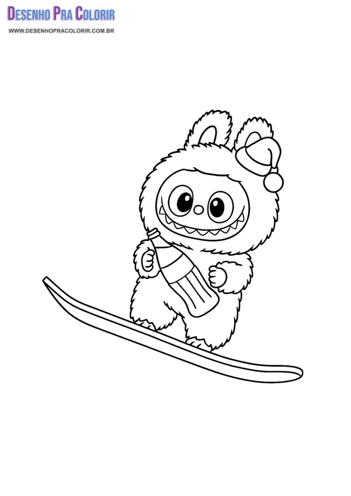 Desenho Labubu Para Colorir