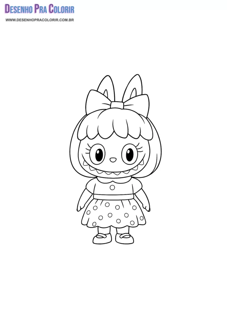 Desenho Labubu Para Colorir