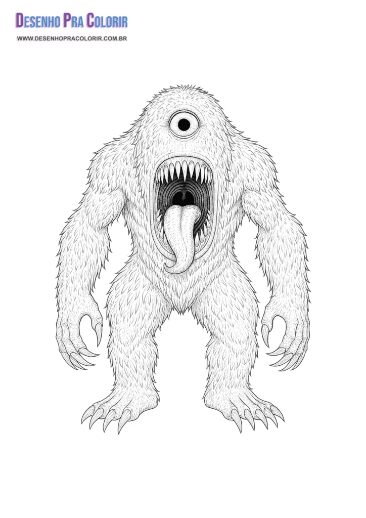 Mapinguari Para Colorir