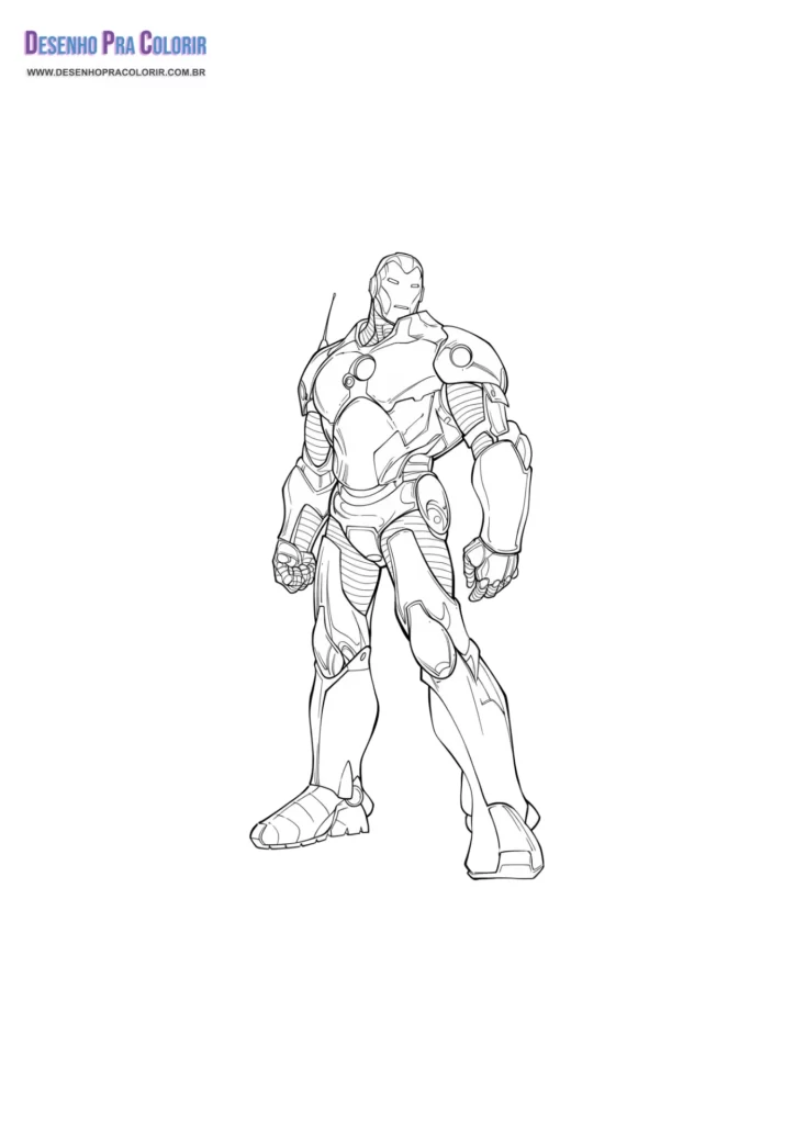 Homem de Ferro Para Colorir