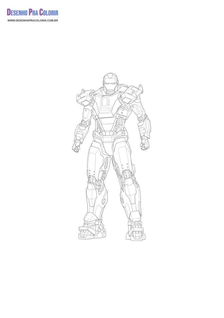 Homem de Ferro Para Colorir
