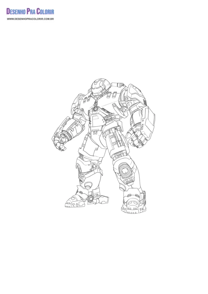 Homem de Ferro Para Colorir