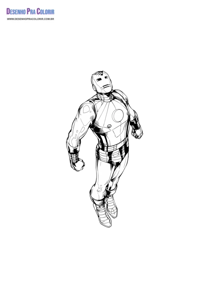 Homem de Ferro Para Colorir