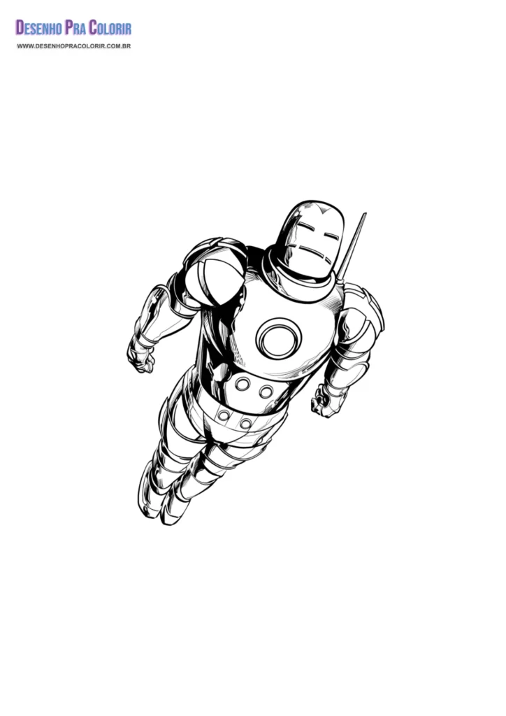 Homem de Ferro Para Colorir