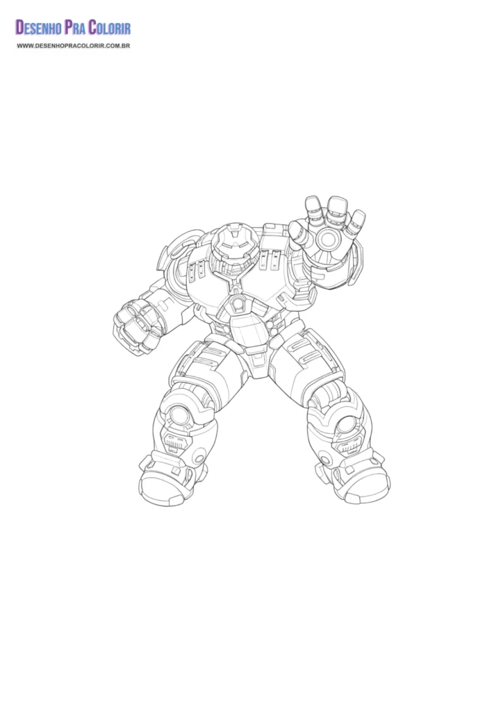 Homem de Ferro Para Colorir